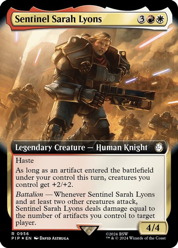 Sentinel Sarah Lyons (Extended Art) (Surge Foil) - 956 - Rare