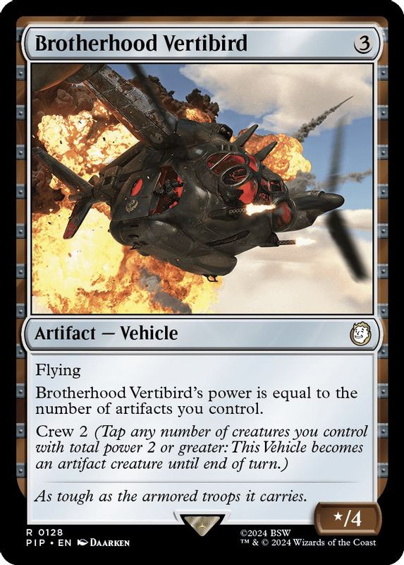 Brotherhood Vertibird - 128 - Rare