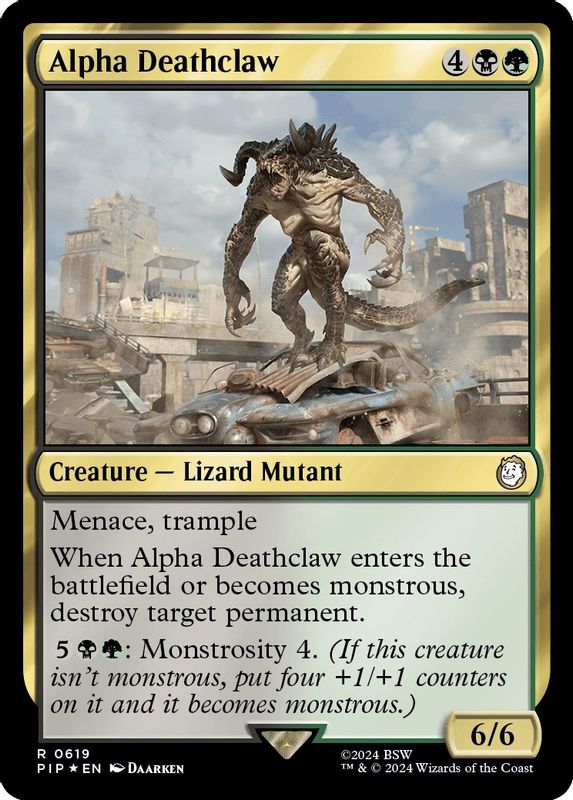 Alpha Deathclaw (Surge Foil) - 619 - Rare