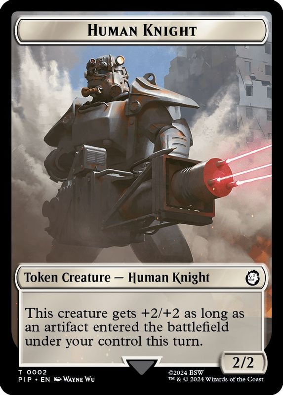 Human Knight // Copy Double-Sided Token - 2 // 1 - Token