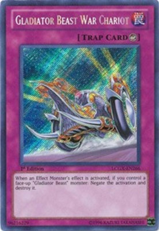 Gladiator Beast War Chariot - LCGX-EN266 - Secret Rare