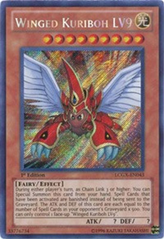 Winged Kuriboh LV9 - LCGX-EN043 - Secret Rare