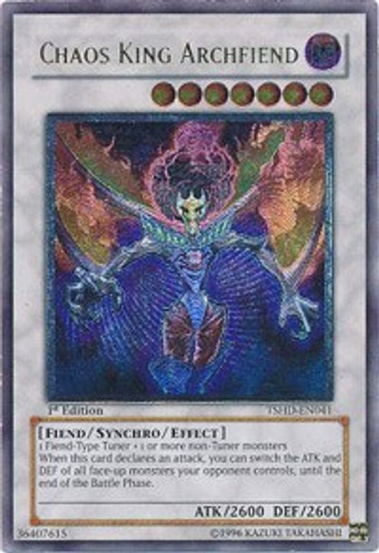 Chaos King Archfiend (UTR) - TSHD-EN041 - Ultimate Rare – La Pieuvre Barbue