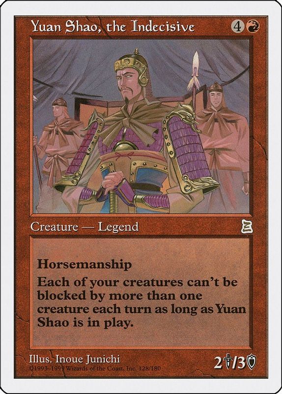 Yuan Shao, the Indecisive - Rare