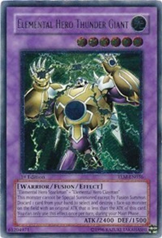 Elemental Hero Thunder Giant (UTR) - TLM-EN036 - Ultimate Rare