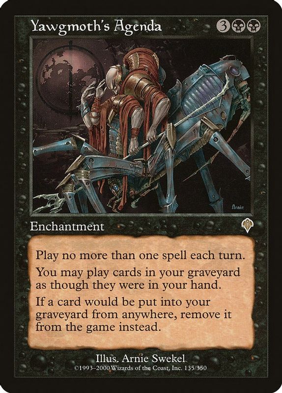 Yawgmoth's Agenda - Rare