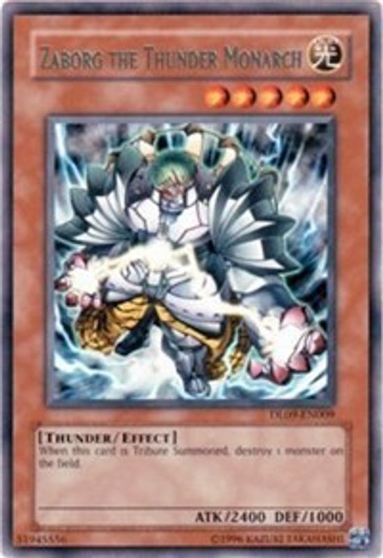 Zaborg the Thunder Monarch (Green) - DL09-EN009 - Rare