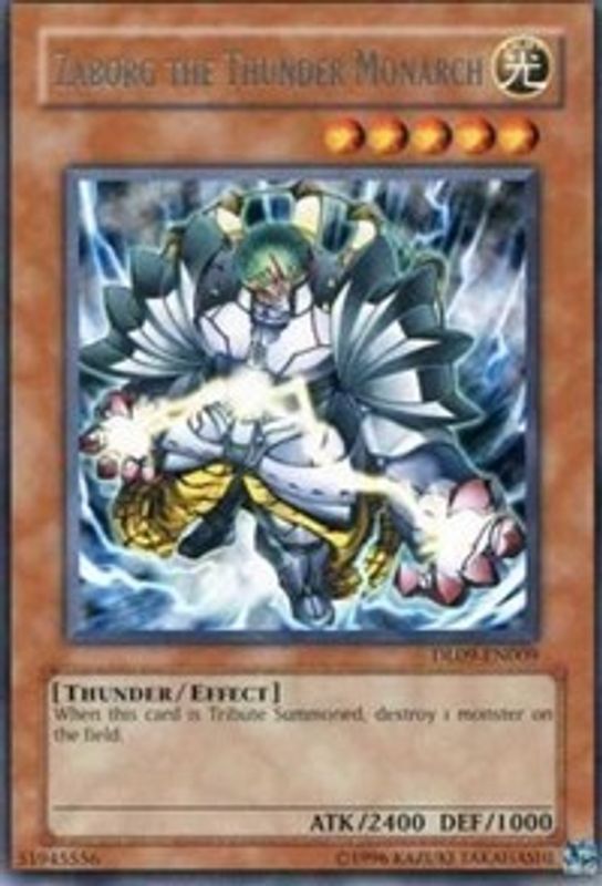 Zaborg the Thunder Monarch (Silver) - DL09-EN009 - Rare