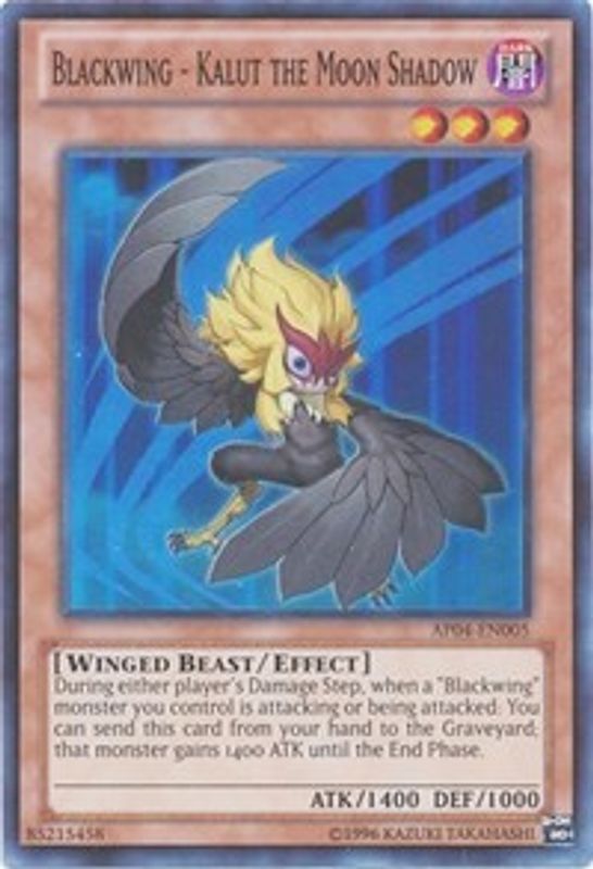 Blackwing - Kalut the Moon Shadow - AP04-EN005 - Super Rare