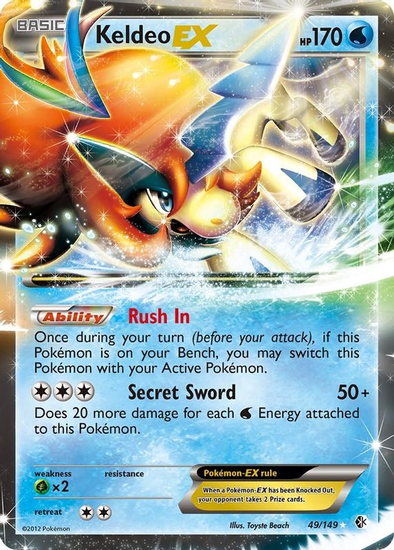 Keldeo EX - 49/149 - Ultra Rare