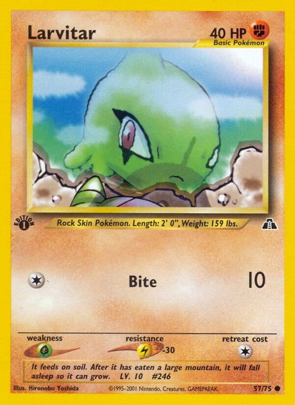 Larvitar - 57/75 - Common