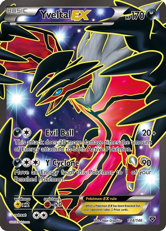 Yveltal EX (144 Full Art) - 144/146 - Ultra Rare