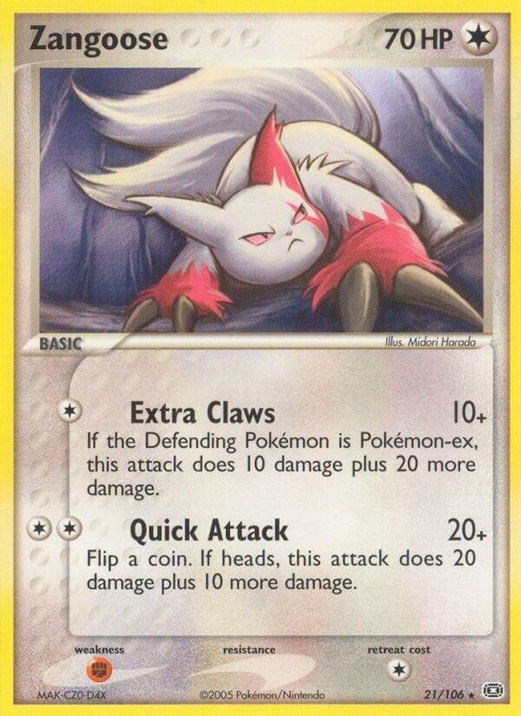 Zangoose - 021/106 - Rare