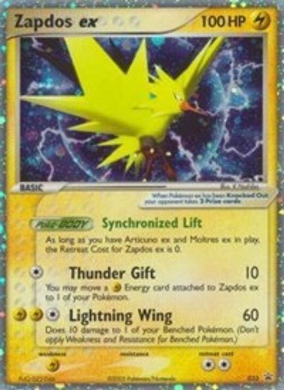 Zapdos ex - 33/40 (EX Collector's Window Tins) - 33/40 - Promo