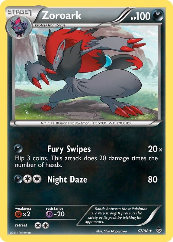 Zoroark - 67/98 - Holo Rare