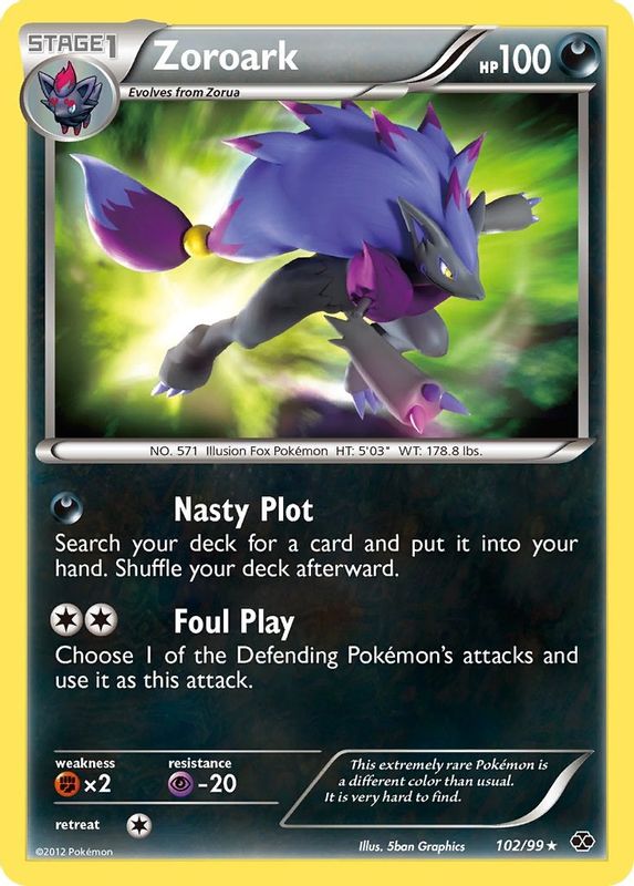 Zoroark - 102/99 - Secret Rare