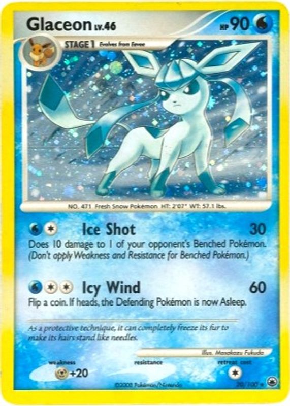 Glaceon - 20/100 (DP Majestic Dawn) - 020/100 - Holo Rare