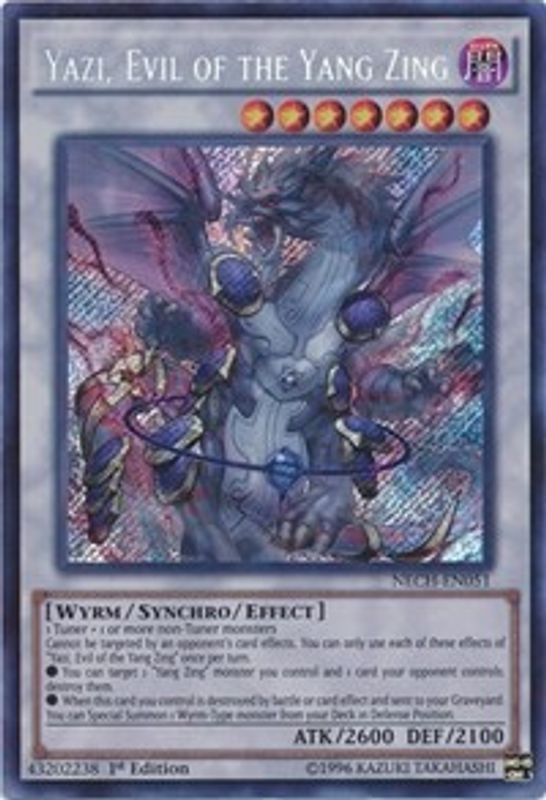 Yazi, Evil of the Yang Zing - NECH-EN051 - Secret Rare