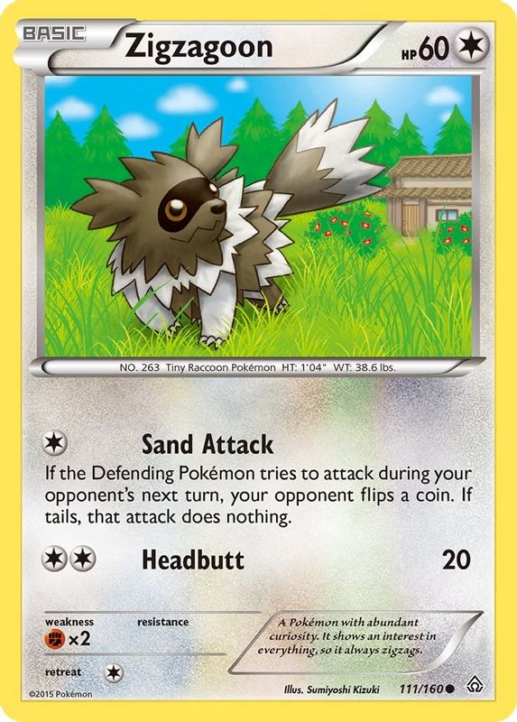 Zigzagoon - 111/160 - Common