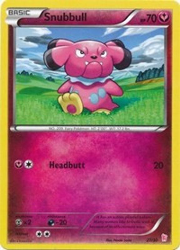 Snubbull (#27) - 27/30 - Common