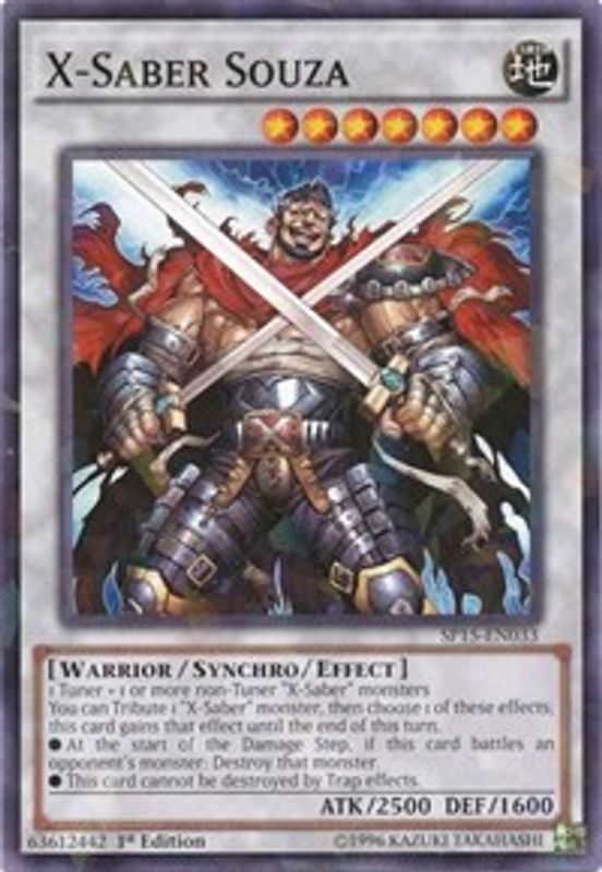 X-Saber Souza (Shatterfoil) - SP15-EN033 - Shatterfoil Rare