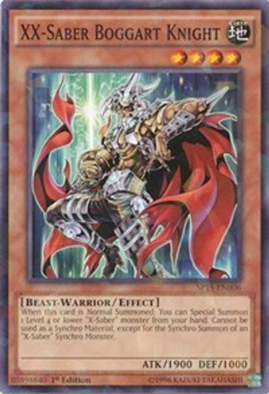 XX-Saber Boggart Knight (Shatterfoil) - SP15-EN006 - Shatterfoil Rare