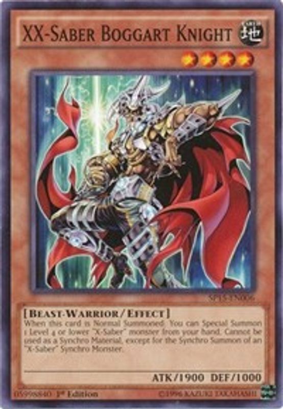 XX-Saber Boggart Knight - SP15-EN006 - Common